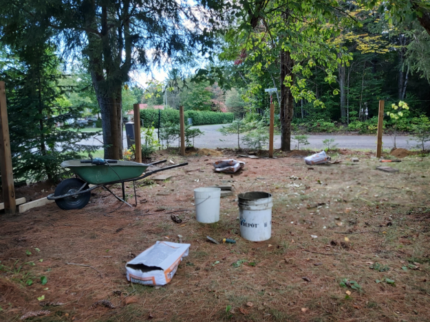 Начало нового забора